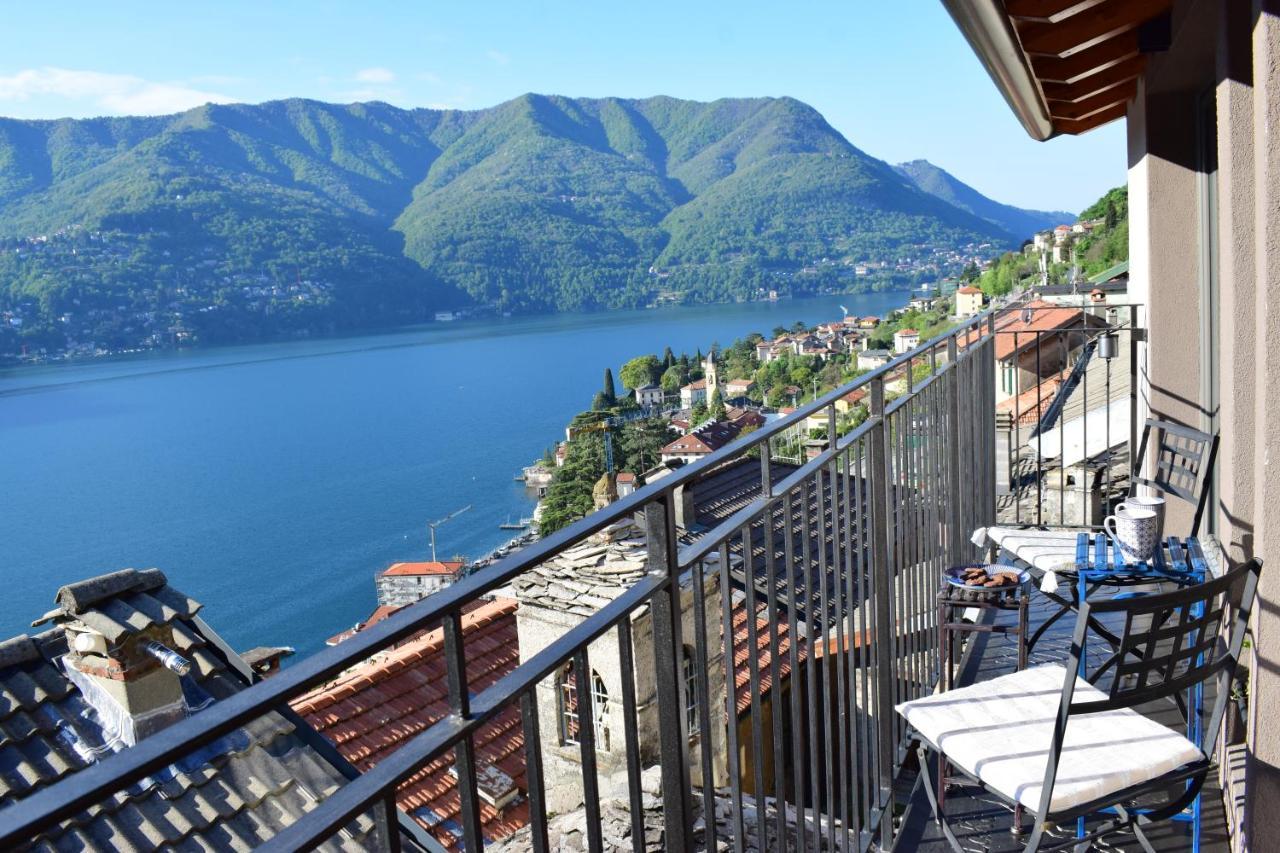 Romantic Home Stone With Amazing View Lake Of Como And Oleandra لاليو المظهر الخارجي الصورة