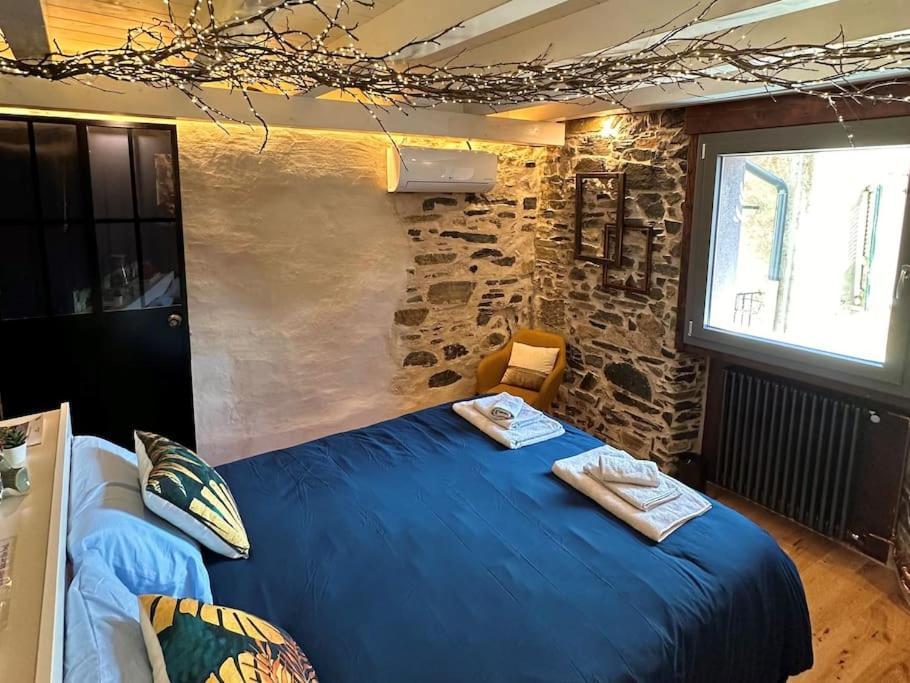 Romantic Home Stone With Amazing View Lake Of Como And Oleandra لاليو المظهر الخارجي الصورة