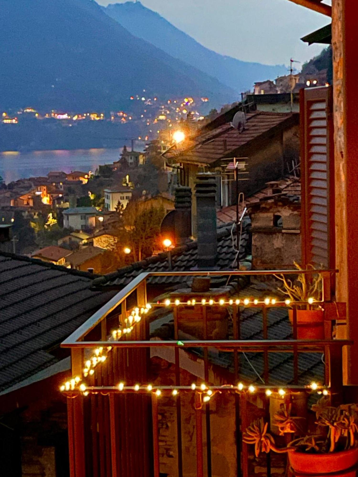 Romantic Home Stone With Amazing View Lake Of Como And Oleandra لاليو المظهر الخارجي الصورة
